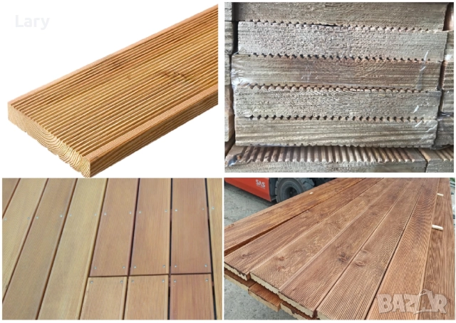 Дървена ламперия. Оградни дъски, снимка 2 - Облицовки - 52398786