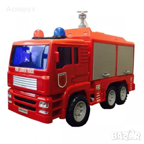 Детска играчка пожарна кола пръскаща вода - със звук и светлини - 24 см. в  Коли, камиони, мотори, писти в гр. Русе - ID35899652 — Bazar.bg