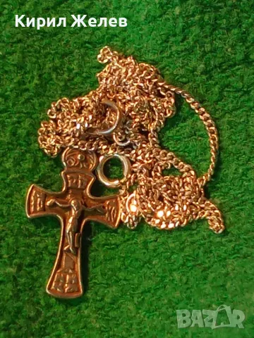 СТАРО РУСКО ПРАВОСЛАВНО СРЕБЪРНО РАЗПЯТИЕ КРЪСТ СРЕБРО 925 с 2 МАРКИРОВКИ и СРЕБЪРНА ВЕРИЖКА 40046, снимка 17 - Антикварни и старинни предмети - 50180881