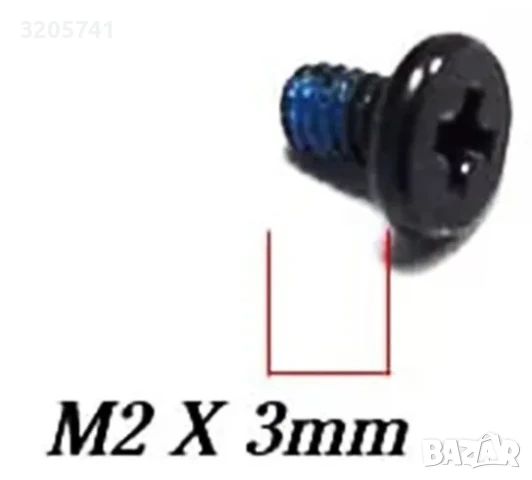 Винт Dell 4270E screw/bolt 3 mm. M2X3 - нови