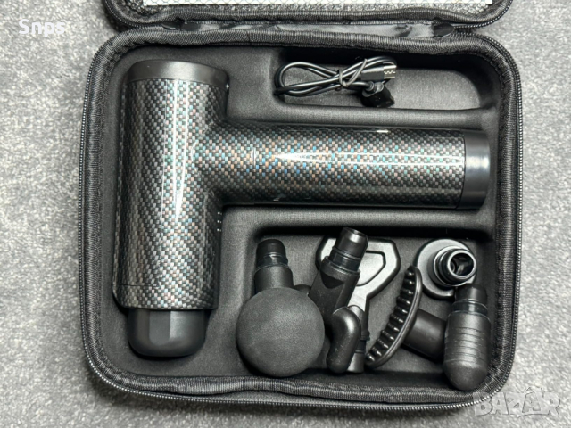 Масажен пистолет за Мускули Гръб Врат Глава Рамо Тяло, масажор за спортисти, снимка 5 - Масажори - 44821959