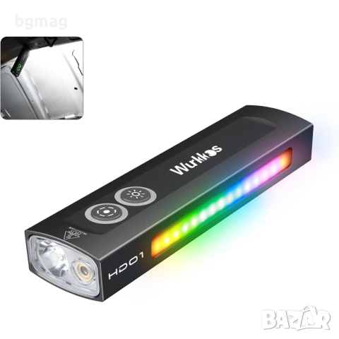 Wurkkos HD01 LED фенер, 1200 лумена,IP65,с RGB ефекти