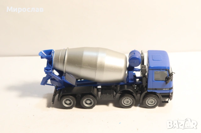 HERPA 1/87 MERCEDES ACTROS БЕТОНОВОЗ МИКСЕР КАМИОН МОДЕЛ, снимка 7 - Колекции - 53664805