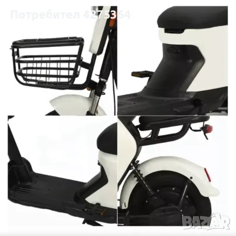 Електрическата тротинетка-скутер с кош, снимка 9 - Велосипеди - 49737823