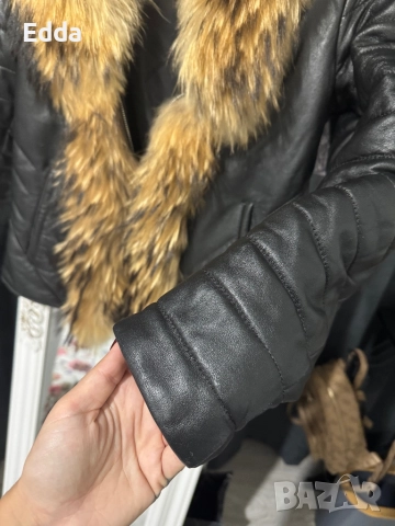 Кожено ест яке с ест косъм хс с , снимка 4 - Якета - 52588634