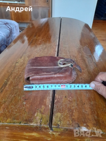 Стара кожена чантичка за колан #2, снимка 3 - Други ценни предмети - 52091240