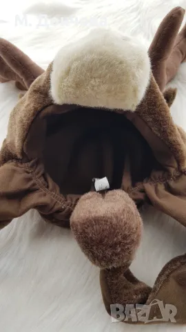 Коледна шапка Елен - универсален размер, снимка 8 - Шапки, шалове и ръкавици - 48376751