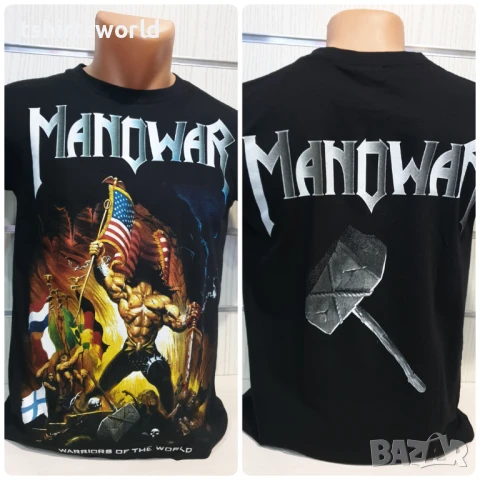 Нова детска тениска на музикалната група MANOWAR, С Гръб