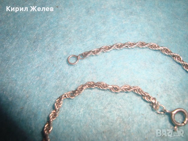 КРАСИВА СРЕБЪРНА ГРИВНА СРЕБРО 925 СПИРАЛОВИДНА ДВОЙНА ВИНТИДЖ АРТ ПЛЕТКА 25630, снимка 8 - Гривни - 35859844