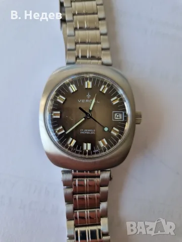 VERDAL, 17 jewels, cal FHF ST 974 /date/, Swiss, Нов часовник!, снимка 4 - Мъжки - 55920577