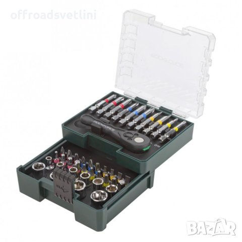 Мини Немско гедоре 1/4" 41 части ROCKFORCE,RF-2411-5, снимка 2 - Гедорета - 42726817