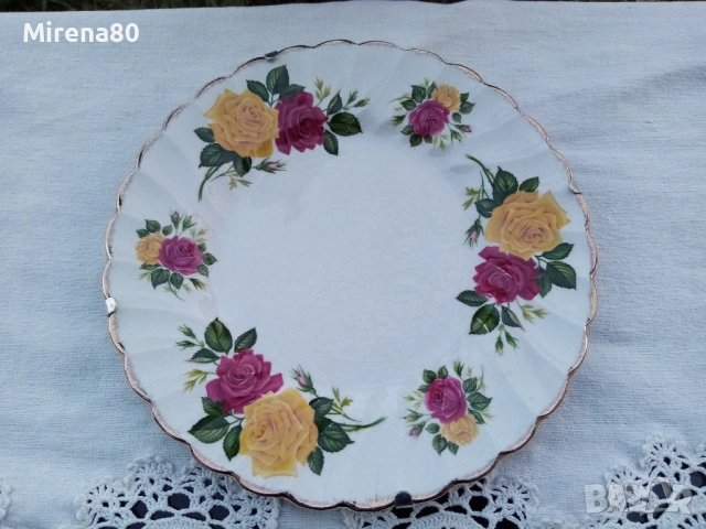 * Myott's * - винтидж английска чиния за стена, снимка 2 - Антикварни и старинни предмети - 53752987