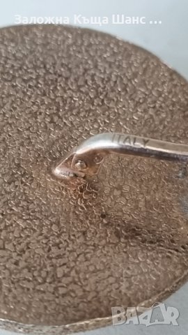 Италиянски сребърни обеци с позлата , снимка 6 - Обеци - 44446201