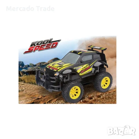 Детски автомобил Mercado Trade, С дистанционно, Жълт, снимка 2 - Коли, камиони, мотори, писти - 48089140