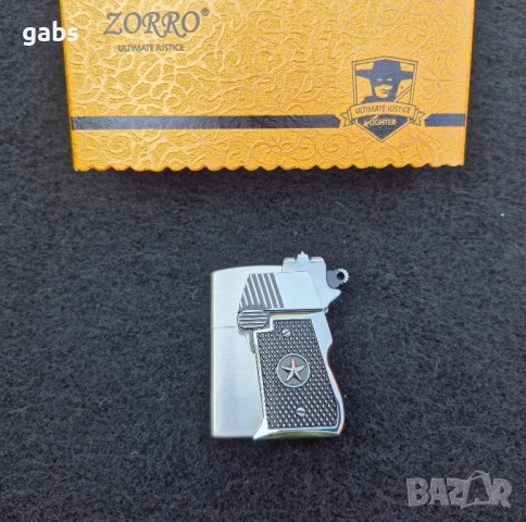 Бензинова запалка ZORRO в стилна подаръчна кутия, снимка 6 - Запалки - 51677916