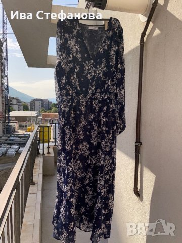 Разкошна феерична нова дълга елегантна романтична рокля Reaerved флорален нежен принт цветя , снимка 10 - Рокли - 42455741