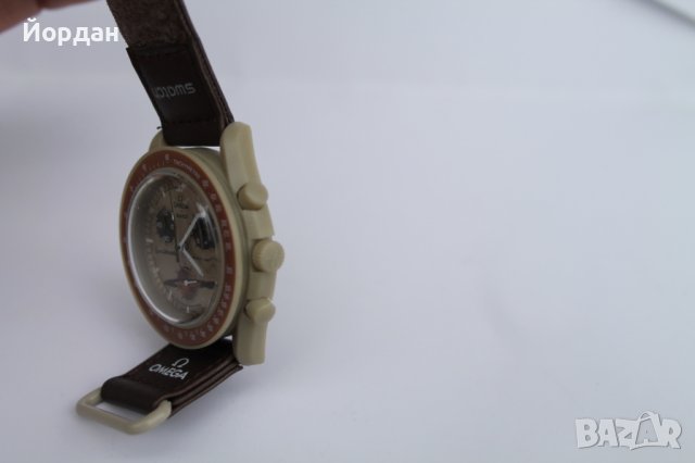 SWATCH ''Омега'' хронограф РЕПЛИКА 42мм, снимка 9 - Мъжки - 39284345