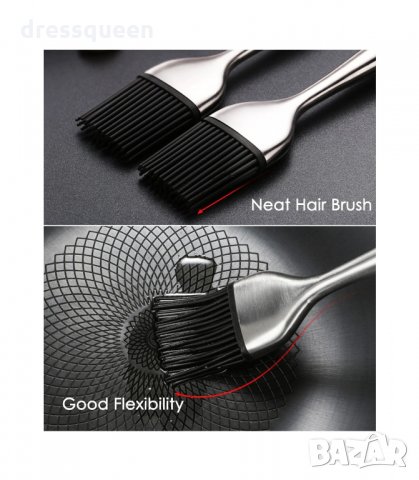 СТОМАНЕНА ДРЪЖКА - Силиконова четка с метална дръжка за мазане, снимка 9 - Аксесоари за кухня - 34265584