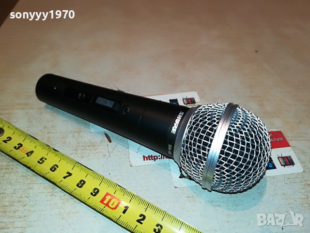 shure sm58 микрофон с бутон 2912221633, снимка 3 - Микрофони - 39137256