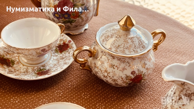 Порцеланов сервиз за кафе стил барок, снимка 3 - Сервизи - 51858724