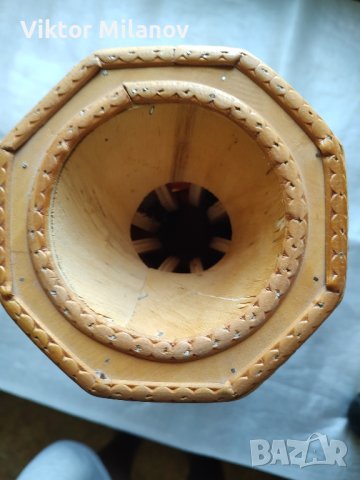 Дървена ваза, снимка 9 - Вази - 41876429
