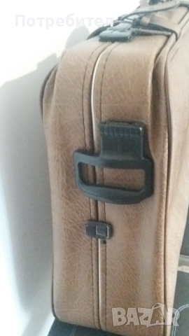 Ретро кожен куфар, снимка 5 - Куфари - 44760449