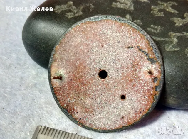 КРАСИВ ПОРЦЕЛАНОВ ЦИФЕРБЛАТ от СТАР РЯДЪК ШВЕЙЦАРСКИ ДЖОБЕН ЧАСОВНИК с РИМСКИ и АРАБСКИ ЦИФРИ 49697, снимка 2 - Антикварни и старинни предмети - 48575572