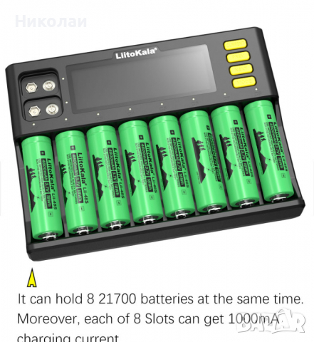 Професионално, зарядно и тестер за батерии LiitoKala Lii-S8, снимка 2 - Други инструменти - 36372012