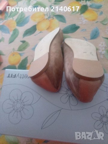 Нови пантофки ALBA MODA N:38/39,100% велур, снимка 5 - Дамски ежедневни обувки - 41486718