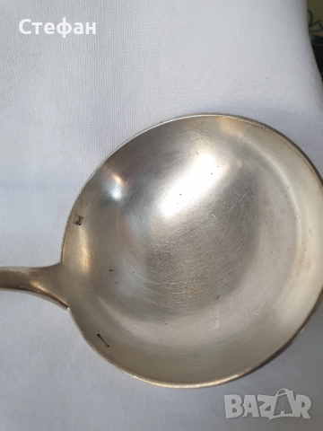 Посребрен черпак Christofle , снимка 2 - Антикварни и старинни предмети - 52488595