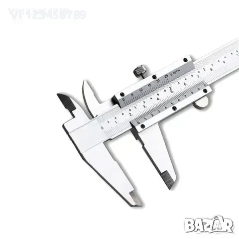 Класически стоманен шублер с нониус, 150 /0,01 mm,, снимка 2 - Шублери - 50821991