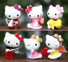 6 бр котки Hello Kitty Коте Кити Пластмасови PVC сет фигурки играчки за торта украса играчка фигурка, снимка 1