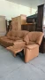 кожена холава гарнитура 3+1разтегателно кресло, снимка 2