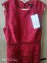 НАМАЛЕНА - ZARA нова червена изящна рокля размер S, снимка 1 - Рокли - 41743772
