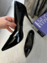 Черни класически високи обувки на ток, 38 номер, нови с етикет, снимка 1 - Дамски обувки на ток - 44756085