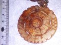 СТАР ТРАДИЦИОНЕН ТИБЕТСКИ НЕФРИТЕН МЕДАЛЬОН РЪЧНО ДВУСТРАННО ОРНАМЕНТИРАН ЕТНО НАКИТ 26120, снимка 5