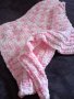 Ръчно плетено меко бебешко одеало от мерино вълна - 90 х 90 размер, снимка 9