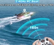 2.4G електрическа високоскоростна лодка с дистанционно управление, снимка 9