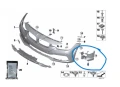 Оригинален водач на предна броня/ основа халоген  за BMW F30 LCI 7386361, снимка 6