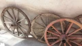 масивни колела от каруца - огромни , снимка 7