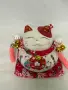Порцеланова касичка Maneki Neko - котката на късмета (Jade Temple) – 14 см, снимка 2