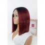 Къса права тъмночервена лейс фронт перука Рая, снимка 3