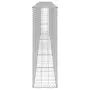vidaXL Габионна стена с капаци, поцинкована стомана, 300x30x100 см, снимка 5