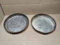 Комплект Стари Соц Български Метални Къдрави Тави За Сладкиши, Къдрави Тавички За Сладко. / 1540., снимка 3