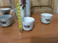 Стар български порцелан каничка с чашки, снимка 6