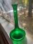 Невероятна голяма зелена кана гарафа декантер, снимка 4