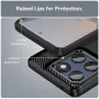 Motorola Edge 60 Fusion Удароустойчив Carbon Fiber Калъф и Протектор, снимка 8