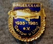Значка "ANGEL CLUB 1935-1985 e.V. Gartow u.Umg." 50 години риболовен клуб. месинг. ЛУКС. , снимка 2