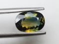 Рядък ненагряван двуцветен сапфир 2.01кт! Сертификат! Нов!, снимка 9