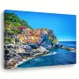 Картина на платно с дървена рамка-Средиземноморски Порт на Синкве Тере,30x40 см., снимка 1